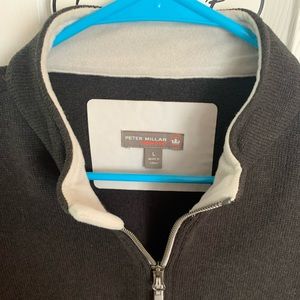 Peter Millar Crown Sport Men’s Fleece Pullover, 1/4 Zip Up, Pockets